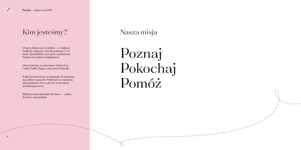 brandbook jestem na ptak misja