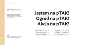 brandbook jestem na ptak nazewnictwo